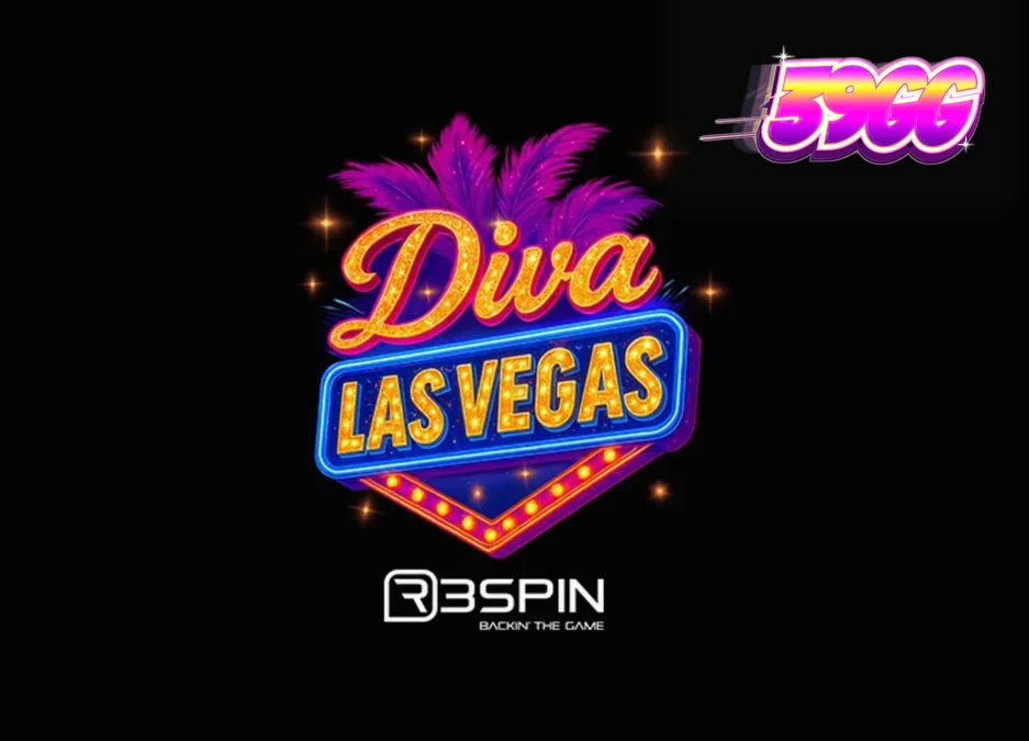Interface brilhante e temática de cassino do jogo Diva Las Vegas